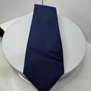 Beau Brummel SOHO Men's Navy Polka Dot Woven Necktie Classic – One Size